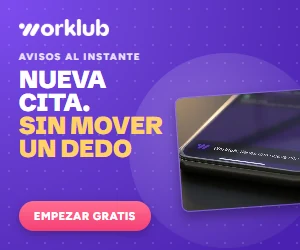 Worklub: nueva cita, sin mover un dedo. Te avisa en el teléfono cuando alguien reserva. Empezar gratis.