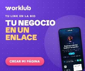 Worklub: tu negocio en un enlace. Agenda, catálogo y WhatsApp en una sola página. Crear mi página.