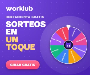 Worklub: sorteos en un toque. Ruleta gratis para tus sorteos de Instagram. Girar gratis.